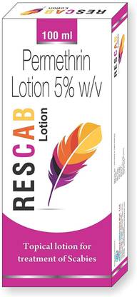 oribelle Rescab Anti Lice Permethrin Scrabic Anti Tick Lotion, 100 ml