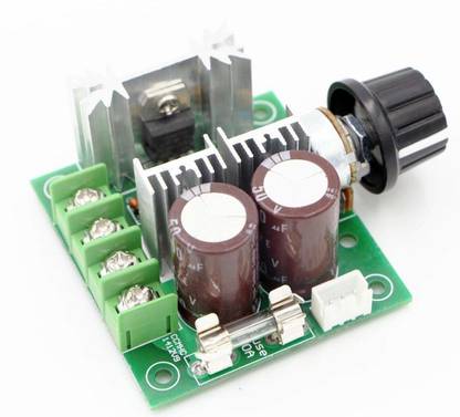 डस रोबोटिक्स 13KHZ PWM DC Motor Controller DC 12V-40V 10A Motors Electric Pump Fan Speed Stepless Control Module with Reverse Polarity Protection High-Current Protection इलेक्ट्रॉनिक कॉम्पोनेन्ट इलेक्ट्रॉनिक हॉबी किट