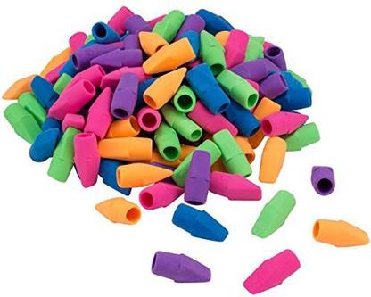 Anphsin Pack Of 160 Pencil Eraser Caps Mixed Color Pencil Top Erasers For School Classroom And Office Non-Toxic Eraser