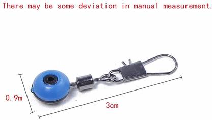 REHTRAD Space Beans Fishing Line to Hook Swivels Shank Clip Connector Blue Angling Ball Bearing Swivel