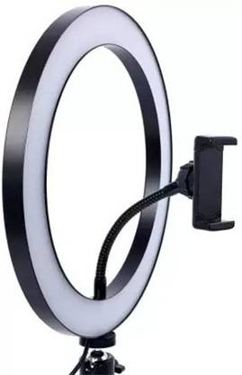 Allmusic Video Ring Light for Photography,TIK Tok,Likee,Snapchat Video Shooting, Streaming, Compatible with Camera, VI.VO/OPP.O Android and iOS Devices Ring Flash (Only Big Selfie Light) Ring Flash
