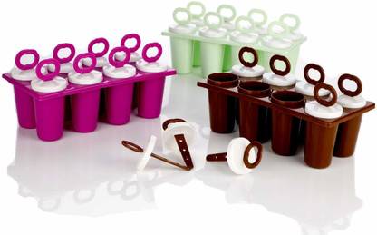 Analog Kitchenware Ice Tray, Candy Maker, Kulfi Maker, Candy Stand. Multicolor Plastic Ice Cube Tray