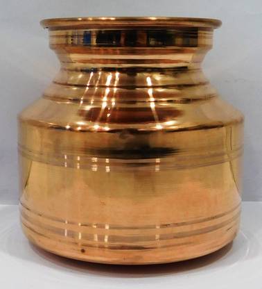 vinayakmoorti Copper Kalash Used For Home Office Temple Pure Copper kalash Big Size Copper Lota Vastu Pooja Used Copper Kalash
