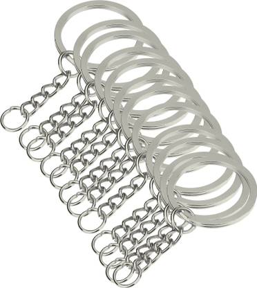 REHTRAD Silver 28mm Open Jump Ring Connector Key Case(Set Of 30) Key Chain