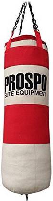 PROSPO Multi Layer Unfilled (3 Feet) Canvas Heavy Bag With Punching Gloves Boxing Kit