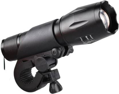 touaretails 3 Mode Zoomable Bicycle LED Flashlight Torch Clip Mount Bicycle Flashlight Holder LED Front Light