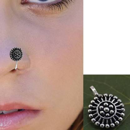 Pinkcity Silver Plated Silver Nose Stud