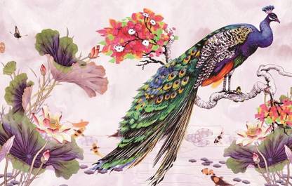 Peacock Design Exclusive Poster for Home & Office Decoration Fine Art Print