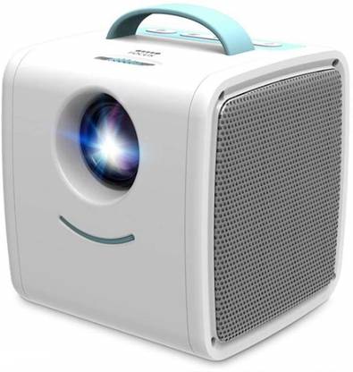 ARROHA Kids Story Mini Projector with Dual Speaker Movie Beamer Support HD AV USB SD (50 lm / 2 Speaker / Remote Controller) Portable Projector