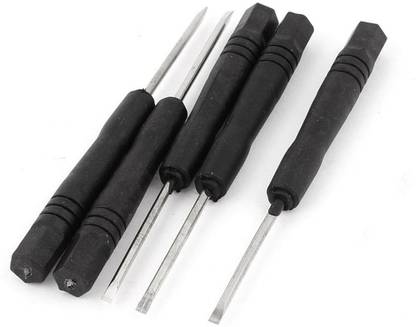 uxcell 5pcs 2mm Magnetic Tip Mini Flathead Slotted Screwdriver for Phone Standard Screwdriver