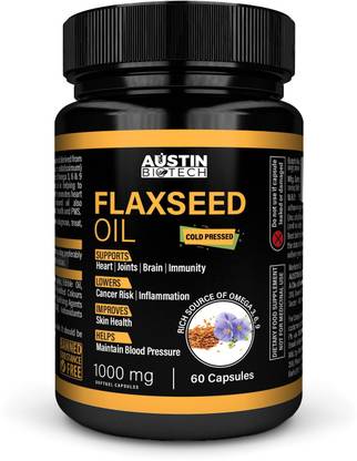 AUSTIN BIOTECH COLD PRESSED FLAXSEED OIL (OMEGA 3,6,9) 1000MG SOFTGEL 60 CAPSULES