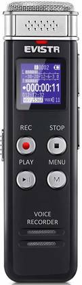 EVISTR 16GB Digital Voice Recorder Voice Activated Recorder Playback - 2018 Upgraded Small Tape Recorder Lectures, Meetings, Interviews, Mini Audio Recorder USB Charge, MP3 16 GB Voice Recorder