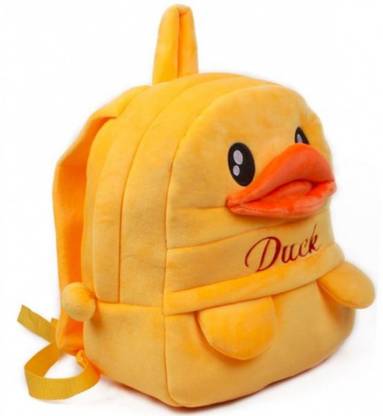 BlingNBeats Duck Premium Quality Soft Children, Kids, Baby, Velvet Traveling & School Backpack NEW School Bag (Multicolor, 8 L) Plush Bag