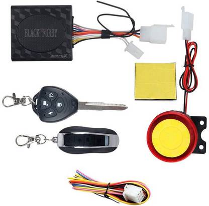 Car generation Anti Theft Security Alarm System for Bikes with Engine Start System- 2 Keys Audible Car Alarm