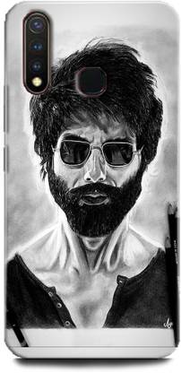 Blackfox Back Cover for VIVO U20/U20, Shahid Kapoor, Kabir Singh, Black and White, Sketch, Swag, Stylish, Attitude