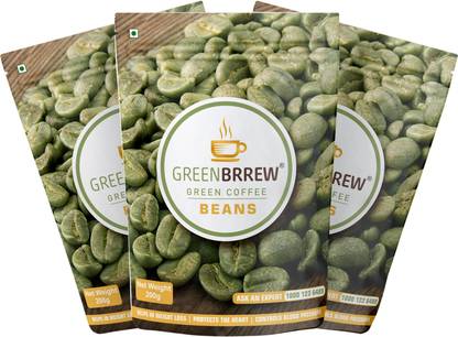 GreenBrrew Organic Green Coffee beans for Weight Loss, (Pack of 3) Instant Coffee
