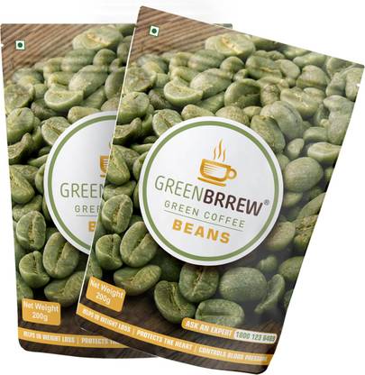 GreenBrrew Organic Green Coffee beans for Weight Loss (Pack of 2), Instant Coffee