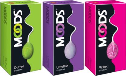 MOODS CONDOMS DOTTED ULTRA THIN AND RIBBED Condom