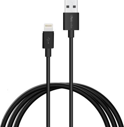 Portronics Lightning Cable 2 A 2 m POR-1087 Konnect Core Plus 2M