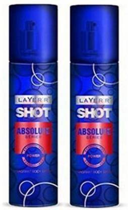 Layer'r Shot Perfume Body Spray Pack of 2 Combo Body Spray  -  For Men