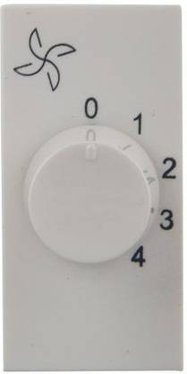 Legrand Fan Step Regulator 1 m AR (Standard Size, White) Step-Type Button Regulator