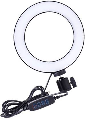 रिच हुड Professional Phtography Light Dimmable LED Studio Camera Ring Light Photo Phone Video Lamp Selfie Stick LED Studio Camera Ring Light Photo Phone Video Light Annular Lamp रिंग फ्लैश