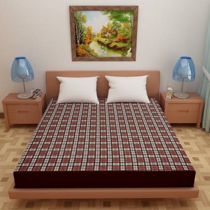 Glassiano Fitted Single Size Breathable, Stretchable, Waterproof Mattress Cover