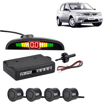 aksmit PSBLKNLED74980 Car Safety System Silver Color Parking Sensor Parking Sensor