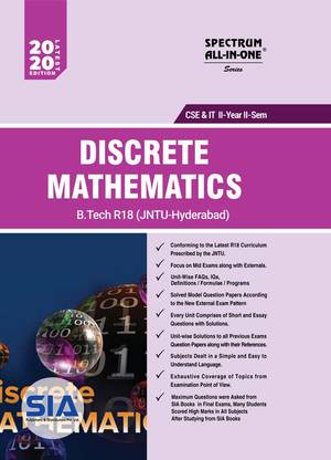 Discrete Mathematics, B.Tech II-Year II-Sem (CSE & IT) R18 (JNTU-HYDERABAD) Latest 2020 Edition