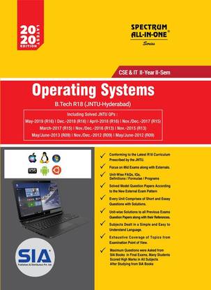 Operating Systems, B.Tech II-Year II-Sem (CSE & IT) R18 (JNTU-HYDERABAD) Latest 2020 Edition