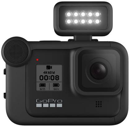 GoPro Hero 8 Black with Media Mod and Light Mod Sports and Action Camera