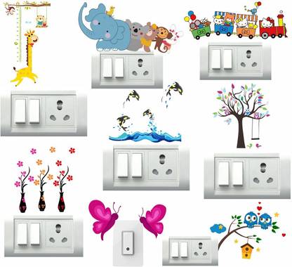 Removable 33 cm Switch Board Sticker
