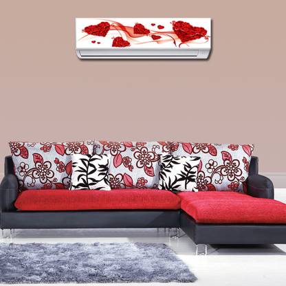 RANGOLI 90 cm Air Conditioner Heart Sticker 112 Self Adhesive Sticker
