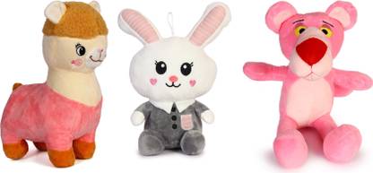 CUDDLES Alpaca Rabbit and Pink Panther  - 30 cm
