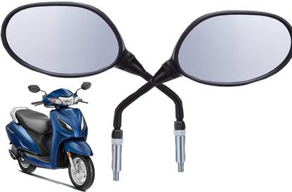 JCTEK Manual Driver Side, Rear View Mirror For Honda Activa