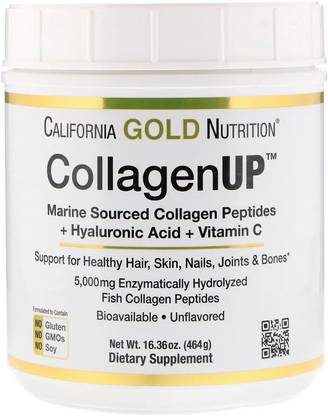 California Gold Nutrition CollagenUp Marine-Sourced Collagen Peptides,16.26 oz (461 g)