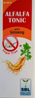 SBL Alfalfa Tonic with ginseng Sugarfree Pack of 2