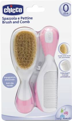 Chicco Pink Brush and Comb