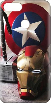 Arcent Back Cover for OPPO F9 Pro/CAPTAIN AMERICA/IRON MAN/AVENGERS