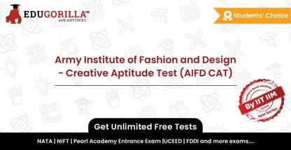 EduGorilla Army Institute of Fashion and Design - Creative Aptitude Test (AIFD CAT)