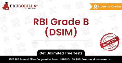 EduGorilla RBI Grade B (DSIM)