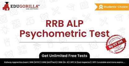 EduGorilla RRB ALP Psychometric Test