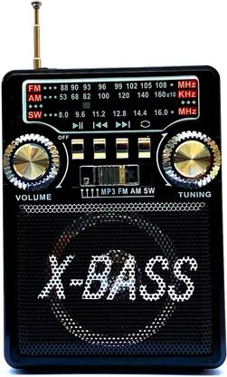CRETO YG-331URT AM/FM/SW 3 Bands Portable Radio Multimedia USB/SD Card Player with LED Torch FM Radio
