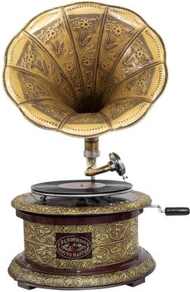 TieDyeArt gramophone record player working gramophone phonograph Wooden Gramophone