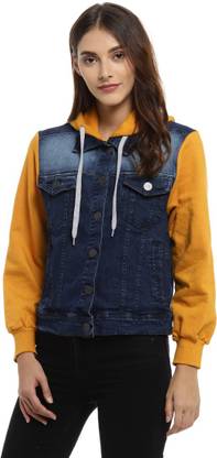 CAMPUS SUTRA Full Sleeve Washed Women Denim Jacket