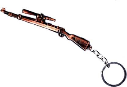 computronics Gameing Free fire kar98 metal gun Key Chain