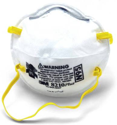 3M 8210 N95 General Use Respirator Mask Pack of 1 Piece