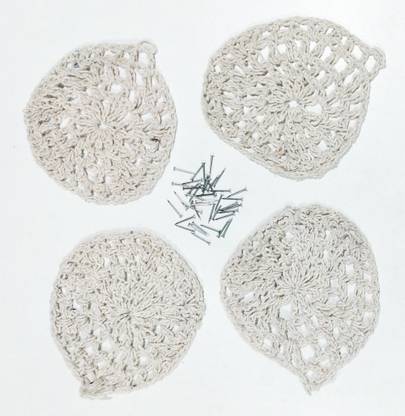 Bloomun Carrom Pocket Net With Nails for 20" to 30" Carrom Board Carrom Net