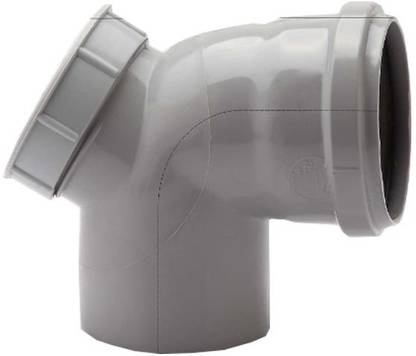 PRINCE SWR Drainage Bend with Door Ring Fitting, Size : 75mm 2-Way 90 Degree Elbow Pipe Joint