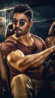 allu arjun () bollywood hero poster for room(no need of tape) Paper Print